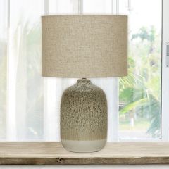 Reactive Glaze Stoneware Table Lamp