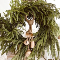 Glistening Norfolk Faux Pine Wreath