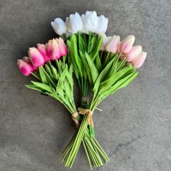 Real Touch Pastel Tulip Bundle Set of 3