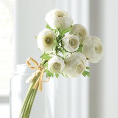 Real Touch White Ranunculus Bouquet