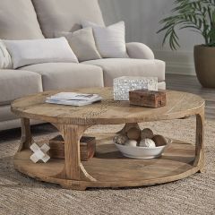 Reclaimed Elm Round Coffee Table