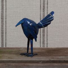 Reclaimed metal Free Standing Decorative Bird