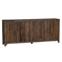 Reclaimed Wood 4 Door Sideboard Cabinet