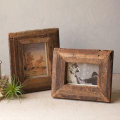 Recycled Wood Picture Frame Set of 2