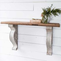 Recycled Wood Shelf With Corbels