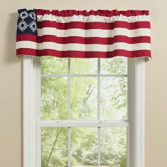 Red White and Blue Flag Valance