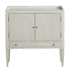 Ribbed Front Accent Cabinet