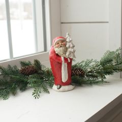Rosy Cheek Santa With Christmas Tree