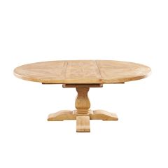 Round Farmhouse Pedestal Dining Table