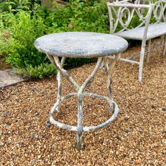 Round Iron Accent Table
