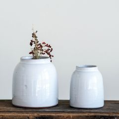 Round Terracotta Vase Pot Set of 2