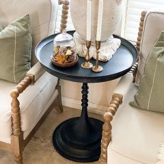 Round Tray Style Side Table