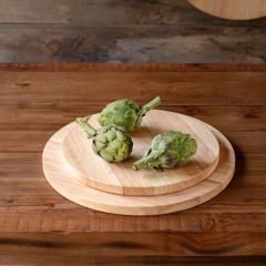 Round Wooden Cutting Board Set of 2