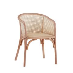 Rounded Cane Back Side Chair