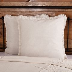 Ruffled Burlap Euro Sham