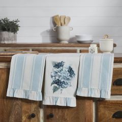 Ruffled Hydrangea Tea Towel Collection Set of 3