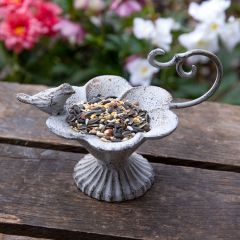 Rustic Accents Cast Iron Tabletop Bird Feeder