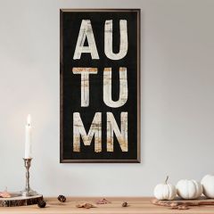 Rustic Autumn Black Wall Art