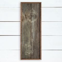 Rustic Circle Key Framed Wall Art