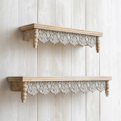 Rustic Elegance Wall Shelf Set of 2