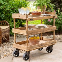 Rustic Farmhouse Bakery Cart