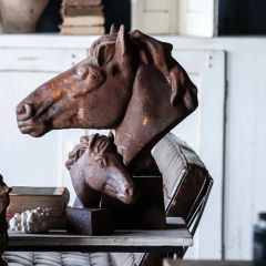 Rustic Farmhouse Horse Head Tabletop Decor