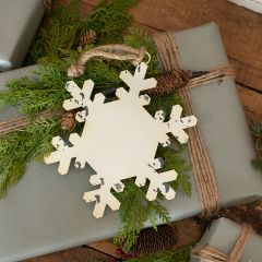 Rustic Farmhouse Snowflake Ornament