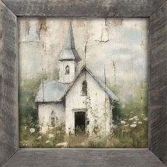 Rustic Framed Old Country Church Wall Art 3