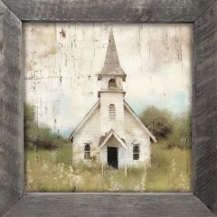 Rustic Framed Old Country Church Wall Art 4