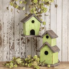 Rustic Galvanized Cottage Birdhouse Collection