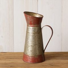 Rustic Galvanized Pitcher