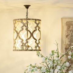 Rustic Grace Cylindrical Chandelier