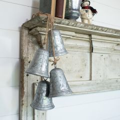 Rustic Hanging Metal Bells Decor