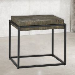 Rustic Industrial Accent Table