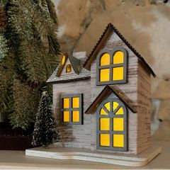 Rustic LED Tabletop Village House 5 Inch