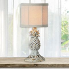 Rustic Pineapple Table Lamp