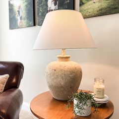 Rustic Pot Table Lamp