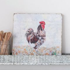 Rustic Rooster Wall Canvas