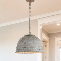 Rustic Stylized Dome Chandelier