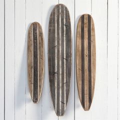 Rustic Surfboard Wall Decor Set of 3