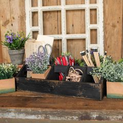 Rustic Wood Organizer With Handles
