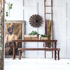 Salvaged Wood Folding Wedding Table Bench