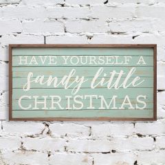 Sandy Christmas Wall Sign