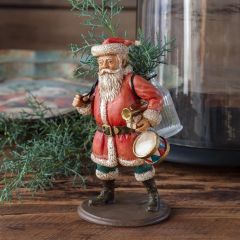 Santa Bearing Gifts with Vase Figurine