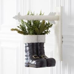 Santa Boots Container Hanging Decor