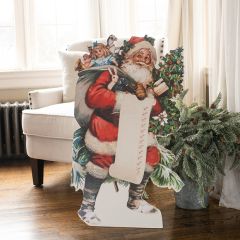 Santa With List Vintage Inspired Dummy Board