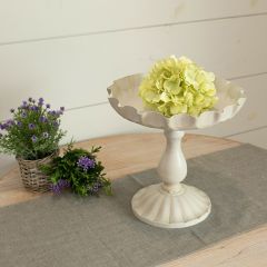 Scalloped Pedestal Display Stand