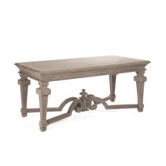 Scrollwork and Finial Wood Dining Table