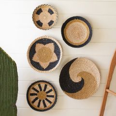 Seagrass Basket Wall Art Set of 5