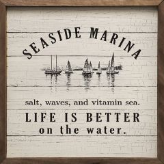 Seaside Marina Framed Wall Decor